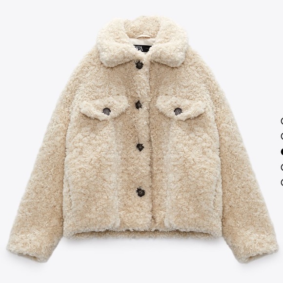Fleece Overshirt- brand new women’s Zara jacket - Picture 3 of 3